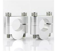 YGOHFKKX Riser Guidon Moto pour Ducati pour Monster S2R S4R pour Hypermotard 796 821 939/SP 1100 698 Mono 28mm 1 1/8" Guidon Riser Mount Clamp Guidon Risers(Silver Riser 20mm)