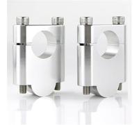 YGOHFKKX Riser Guidon Moto pour Ducati pour Monster S2R S4R pour Hypermotard 796 821 939/SP 1100 698 Mono 28mm 1 1/8" Guidon Riser Mount Clamp Guidon Risers(Silver Riser 40mm)