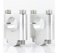YGOHFKKX Riser Guidon Moto pour Ducati pour Monster S2R S4R pour Hypermotard 796 821 939/SP 1100 698 Mono 28mm 1 1/8" Guidon Riser Mount Clamp Guidon Risers(Silver Riser 30mm)