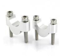 YGOHFKKX Riser Guidon Moto Rehausseurs Guidon Moto 22 Mm 7/8" pour Grom MSX125 ST1100 XL250R/350R CTX700 Dax125 CT125 XR150L(Silver Riser 20mm)