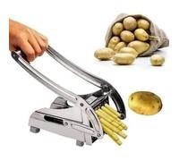 YGONGMYL Coupe-Frites Ménager Professionnelle Acier INOX 201 Haute Qualité, Machine à Couper Pommes de Terre avec 2 Coupe