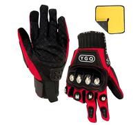 YGQ Gants de Moto à Coques en Acier pour Hommes, Gants de Protection renforcés pour écrans tactiles, avec Coque Rigide et Rembourrage de Paume, pour la compétition et Le Cyclisme