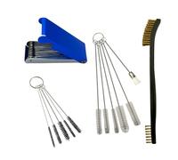YGQ Kit de nettoyage de carburateur avec brosses de carburateur, jeu d'aiguilles et outils pour soudeurs, tronçonneuses, brûleurs de coupe, brûleurs de cuisinière, pistolets pulvérisateurs et tâches