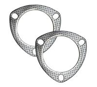 YGQ Lot de 2 joints d'échappement de 76,2 mm avec bride de 76,2 mm - Graphite haute température avec bague de feu de rechange