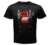 YGT56UYHft 21 Jump Street Movie Logo Men's T-Shirt Size S-3XL Black L