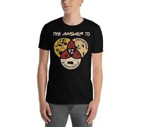 YGT56UYHft 42 The Answer to Life Universe Everything Cool Science Teacher Lover T-Shirt Black S
