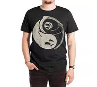 YGT56UYHft Afterlife Death Skull and Gothic Angel Unisex T-Shirt Black L