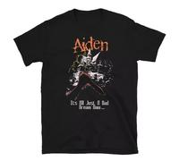 YGT56UYHft Aiden House by The Cemetery-Rip Goth Punk Emo Band T-Shirt Black 3XL