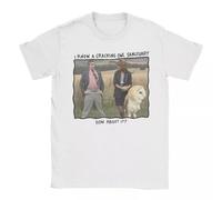 YGT56UYHft Alan Partridge - I Know of a Cracking Owl Sanctuary Photo T-Shirt White XL