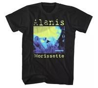YGT56UYHft Alanis Morissette Jagged Little Pill Negative Men's T Shirt Black XXL
