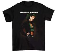YGT56UYHft Alicia Keys Music Unisex T-Shirt Men Women Black XXL