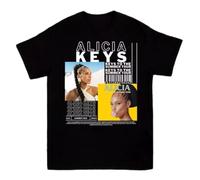YGT56UYHft Alicia Keys Tour Unisex T-Shirt Black XL