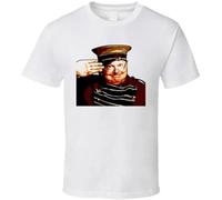 YGT56UYHft Benny Hill British Comedy T Shirt White S