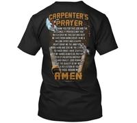 YGT56UYHft Carpenters Prayer T-Shirt Black L