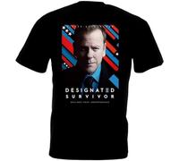 YGT56UYHft Designated Survivor v4 Kiefer Sutherland T-Shirt Black 3XL