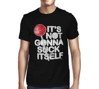 YGT56UYHft It's Not Gonna Suck Itself Innuendo Lollipop T-Shirt Black L