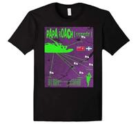 YGT56UYHft Papa Roach Canada Summer Tour T-Shirt Black 3XL