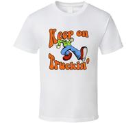YGT56UYHft Robert Crumb Keep on Truckin' Men's T Shirt White M