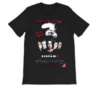 YGT56UYHft Scream 3 Movie Poster Dewey Riley Gale Weathers Sidney Prescott Unisex T-Shirt Black M
