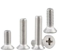 YGTGZ Lot de 30 vis à métaux à tête fraisée plate M5-0,7 x 25 mm, entraînement Phillips, acier inoxydable 304 18-8, filetage complet, filetage grossier UNC