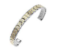 YGUK0J Bracelet De Montre En Acier Inoxydable Solide, Compatible Avec Armani, Bracelet De Montre De Petite Taille For Femmes, Compatible Avec La Ceinture En Maille 6mm 8mm 10mm(LR-G01-Steel Gold,15mm)