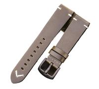 YGUK0J Bracelet De Montre En Cuir Véritable Fait À La Main Cire D'huile Intelligent Peau Vache 18mm 20mm 22mm 24mm Noir Vert Jaune Brwon(Green Black Clasp,18mm)