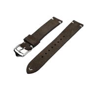 YGUK0J Bracelet de montre en daim à dégagement rapide avec barre à ressort compatible avec les accessoires de montre 20 mm 22 mm, Ligne gris-blanc, 22mm