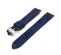 YGUK0J Bracelet de montre en daim à dégagement rapide avec barre à ressort compatible avec les accessoires de montre 20 mm 22 mm, Ligne bleu-orange, 20mm