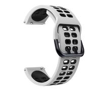 YGUK0J Bracelet en silicone sport à dégagement rapide de 20 mm compatible avec Garmin Forerunner 55 245 645 Music/Vivoactive 3/Venu Bracelet de montre(White Black)