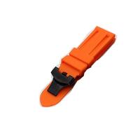YGUKOJ 22 2 4 mm Regarder des accessoires Bracelet compatible avec Panerai Watch compatible avec les hommes Pam Bande de bracelet de bracelet en silicone sport TPU Ceinture de montre en caoutchouc(Ora