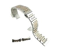 YGUKOJ Bande de montre en acier inoxydable 12mm 14mm 17mm 19mm 18mm 20mm 20mm 21mm 22mm Bracelet de bracelet d'extrémité incurvée Bracelet de montre double serrure, One Size, agate