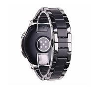 YGUKOJ Bande en céramique de luxe de 20mm 22mm 24mm Compatible With Samsung Galaxy 3 Regard 46mm 42mm Gear S3 Sangle Active 2 40 44mm STROND START STARMIQUE(Matte light Black,22mm)