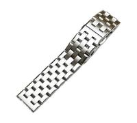 YGUKOJ Bracelet de montre de rechange en acier inoxydable avec boucle papillon pour homme 18 mm, 20 mm, 22 mm, 22mm