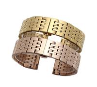 YGUKOJ Bracelet de montre en acier inoxydable 12 mm, 14 mm, 16 mm, 17 mm, 18 mm, 19 mm, 20 mm, 21 mm, 22 mm, 23 mm, 24 mm, 22mm