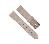 YGUKOJ Bracelet de montre en daim 18 19 20 21 22 mm Bracelet de montre de rechange en cuir véritable Bleu Marron, 20 mm