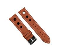 YGUKOJ Bracelet de montre vintage en cuir véritable cousu à la main compatible avec les bracelets de montre Rolex 18 mm, 20 mm, 22 mm, 24 mm pour homme, 18mm