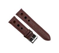 YGUKOJ Bracelet de montre vintage en cuir véritable cousu à la main compatible avec les bracelets de montre Rolex 18 mm, 20 mm, 22 mm, 24 mm pour homme, 20 mm