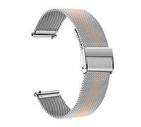 YGUKOJ Milanese En acier inoxydable Gandband Compatible With Samsung Galaxy Watch3 41mm 45mm Livraison rapide Strap de maille de maille à relâche 3 Bracelet Rose Gold(Rose Gold Silver,41mm)