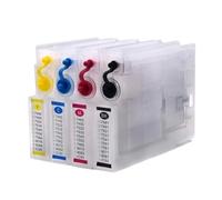 YGUWZ 1set T9071 T9072 T9073 T9074 Recharge de Cartouche d'encre avec Puce Compatible avec Workforce Pro WF-6090 WF-6590 WF6090 WF6590 Printers