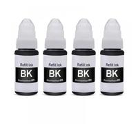 YGUWZ Bouteille de Recharge d'encre à Base d'eau, Compatible avec G1000 G1010 G2000 G2002 G20100 Asie du sud GI 790 GI-790(4pcs BK)