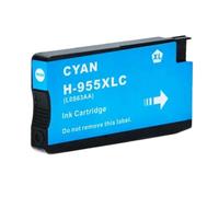 YGUWZ Cartouche à Encre Compatible 955 955xl 955 XL Compatible avec OfficeJet Pro 7720 7740 8710 8715 8720 8730 8740 8210 8216 8725 Pritres(1 Cyan)