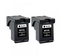 YGUWZ Cartouche d'encre 901XL Compatible avec imprimantes Officejet série 4500 J4500 J4540 J4550 J4580 J4640 J4680(2PCS Black)