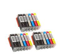 YGUWZ Cartouche d'encre Compatible PGI150 CLI151 Compatible avec MG7510 IP7210 IP8710 MX721 IX6810 IP8710 MG5410 Remplacement des imprimantes(6Color 3set)