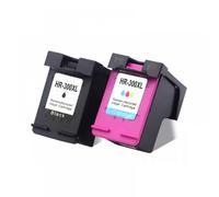 YGUWZ Cartouche d'encre de Remplacement 300XL Compatible avec imprimantes Deskjet D2530 D2545 D2560 D2563 D2566 D2568(1Pack BK 1Pack Color)