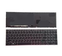 YGUWZ Clavier américain rétroéclairé avec pointeur 15 G5 17 G5 Compatible avec Cadre argenté