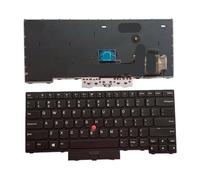 YGUWZ Clavier de Remplacement rétro-éclairé Espagnol, Compatible avec Ordinateur Portable L14 Gen1 Gen2 G1 G2(US NoBacklit Point)