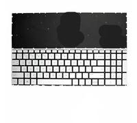 YGUWZ Clavier de Remplacement rétroéclairé Compatible avec 15EH 15-EH 15-EG 15-EH0000 15M-EH 15M-EG 15Z-EH TPN-Q246 TPN-Q245(Backlit Silver US)