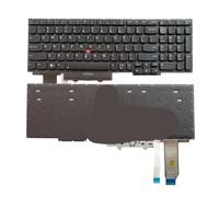 YGUWZ Clavier d'ordinateur Portable Anglais américain rétro-éclairé, Compatible avec E15 Gen 2 Type 20T8 20T9 20TD 20TE, Noir