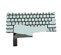 YGUWZ Clavier d'ordinateur Portable rétroéclairé Compatible avec MSI Modern 14-C5M 14-C7M MS-14JK 14 C11M C12M C13M MS14J1(RU White Backlit)
