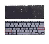 YGUWZ Clavier rétroéclairé argenté américain, Compatible avec 14 UX462 UX462DA UM462 UM462D UX462F UX462FA